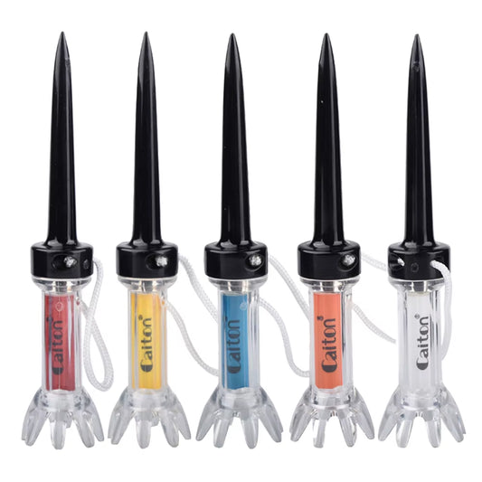 Golf Tees Brand New 5Pcs/ Bag 90Mm 3.11 Inch Caiton Golf Ball Tees Nail Plastic Ball Tee Set Magnetic Tee Multicolor